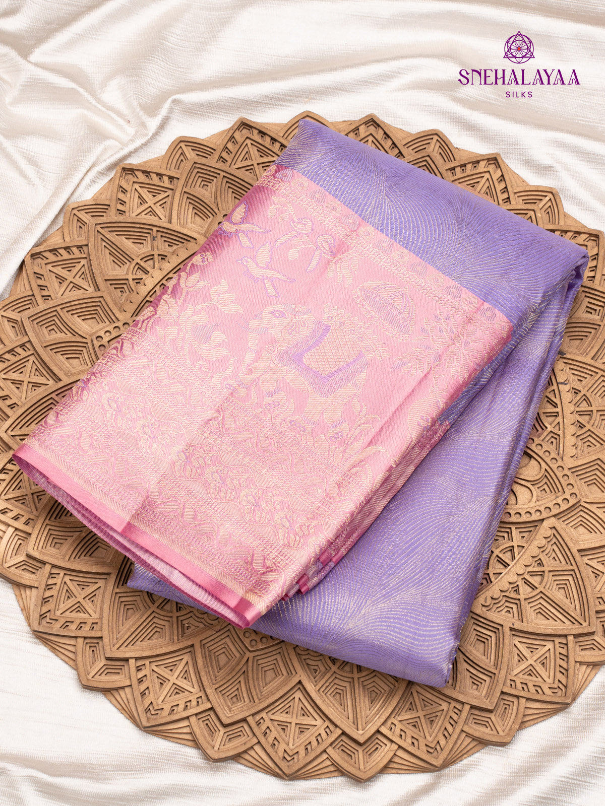 Lavender Kanjivaram Silk Saree